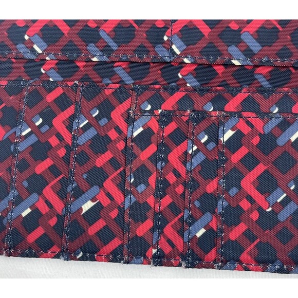 Kipling Wallet Snap Flap Geometric Red Black - Picture 7 of 15